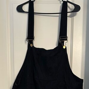 Black Corduroy Overalls